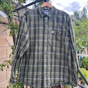 Essential Carhartt Plaid Longsleeve Button Up shirt